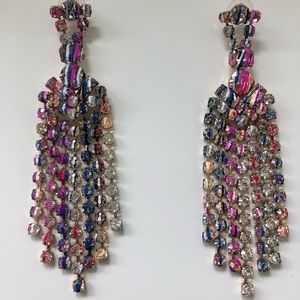 Betsy Johnston graffiti dangle earrings
